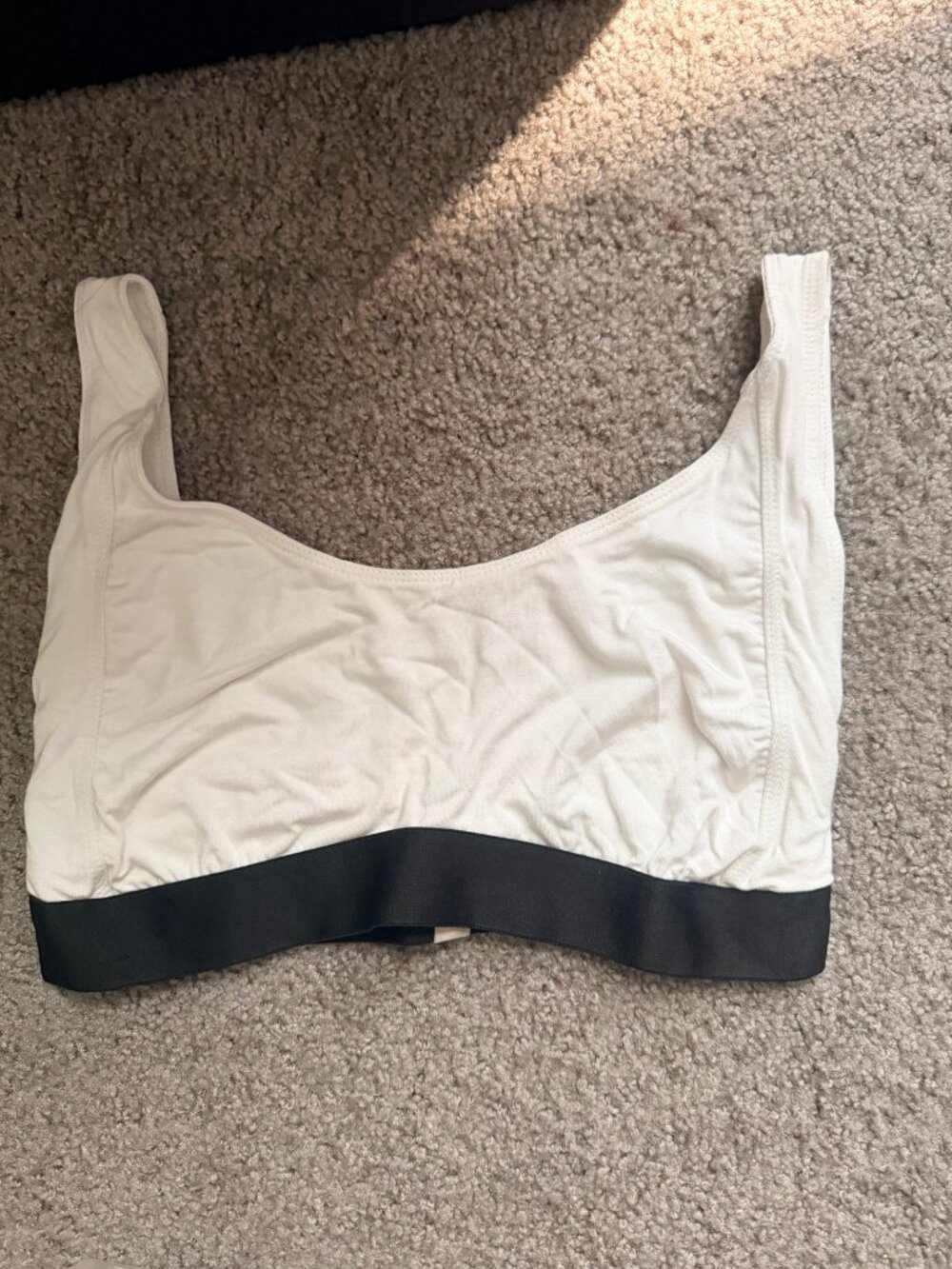 Lunya Siro Well-Rounded Bralette White/Black Size M New in Package